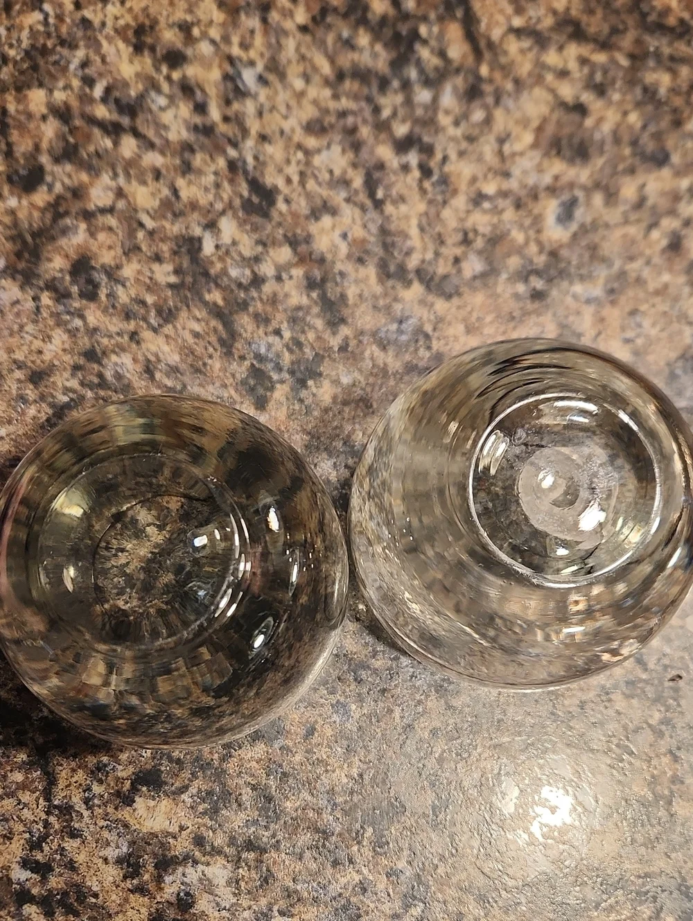 EUC Vtg. Set Of 2 70's NFL NY Giants Smoky Whiskey Bar Glass